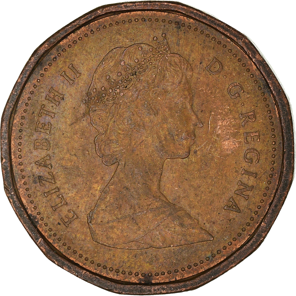 Moneda, Canadá, Cent, 1986