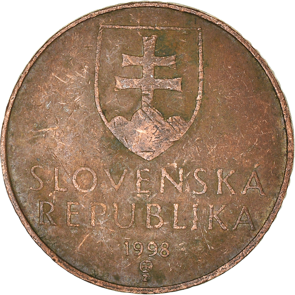 Moneda, Eslovaquia, 50 Halierov, 1998