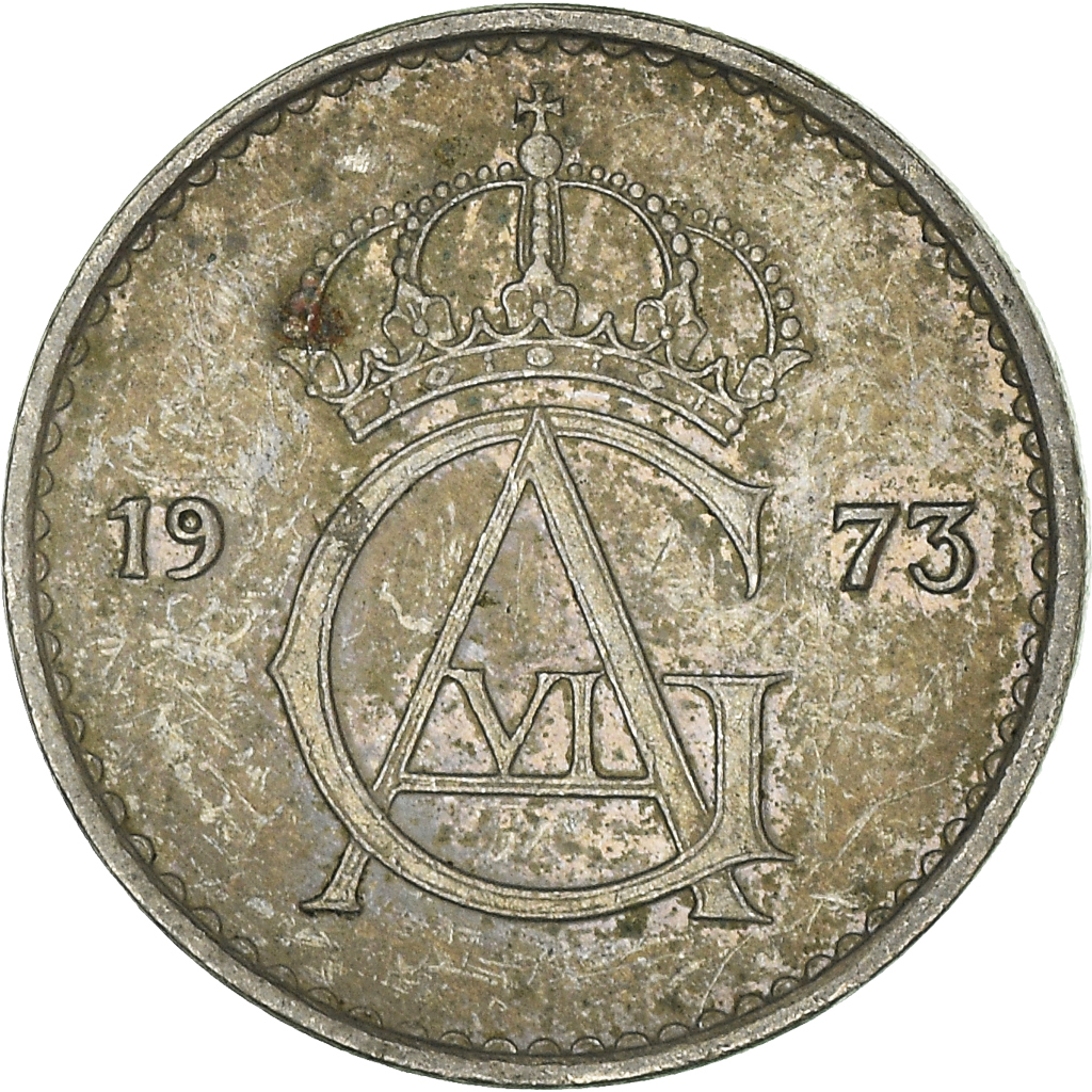 Moneda, Suecia, 10 Öre, 1973