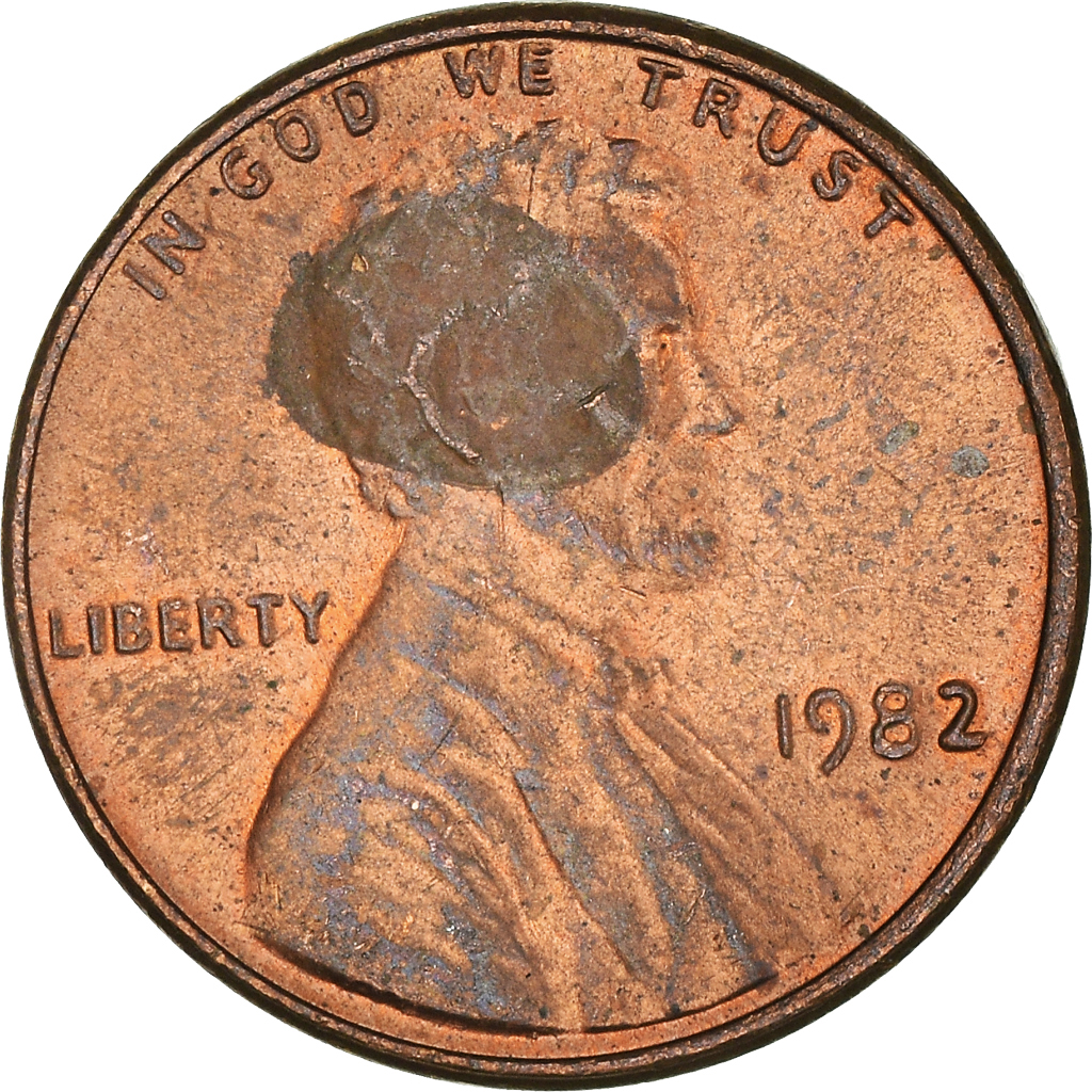 Moneda, Estados Unidos, Cent, 1982