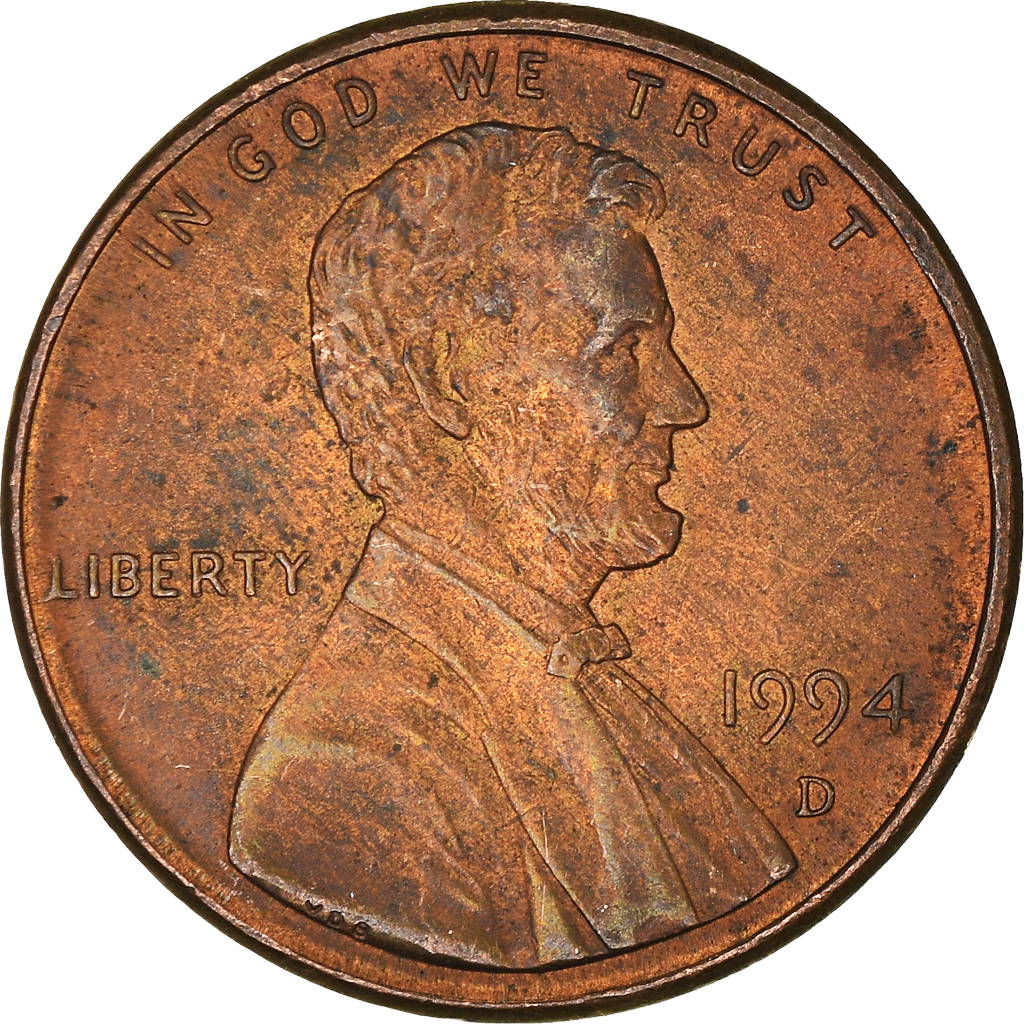 Moneda, Estados Unidos, Cent, 1994