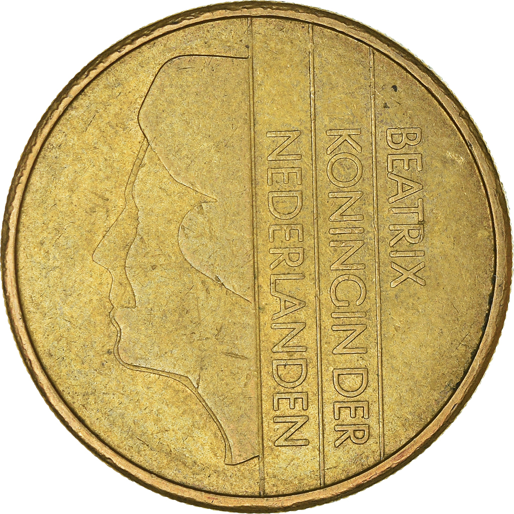 Moneda, Países Bajos, 5 Gulden, 1989
