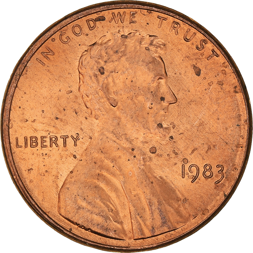 Moneda, Estados Unidos, Cent, 1983