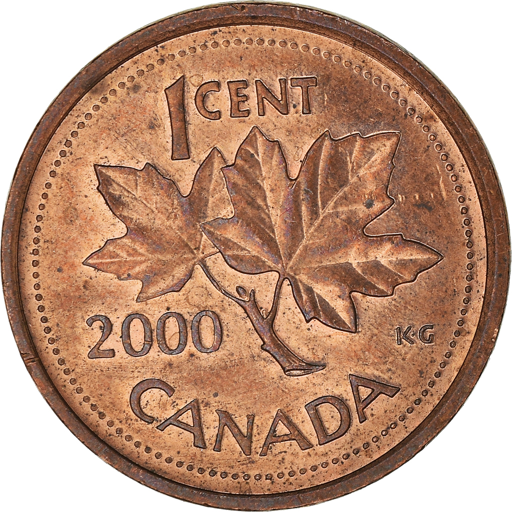 Moneda, Canadá, Cent, 2000
