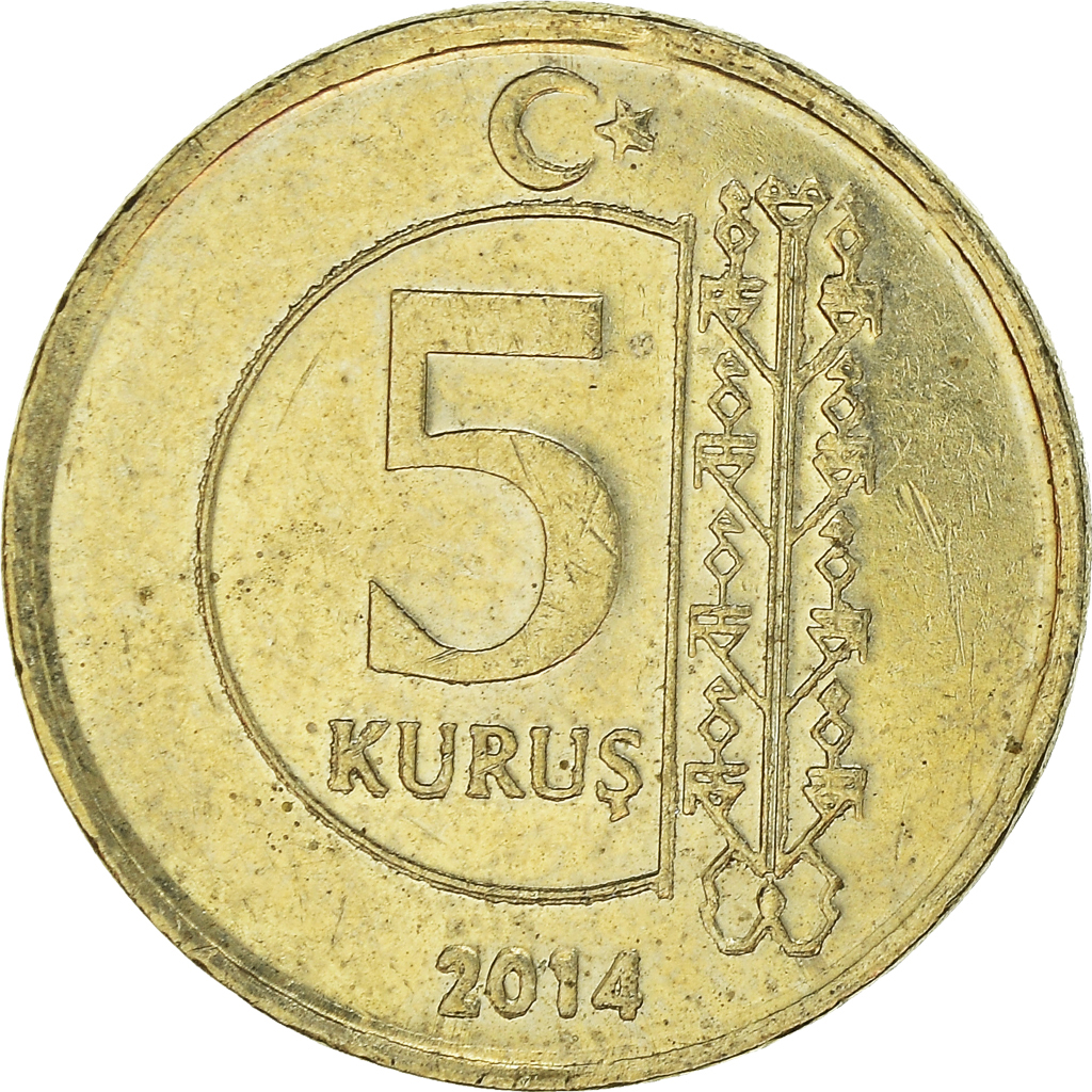 Moneda, Turquía, 5 Kurus