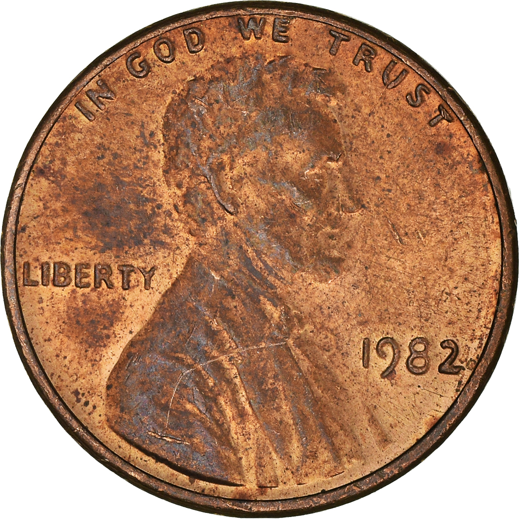 Moneda, Estados Unidos, Cent, 1982