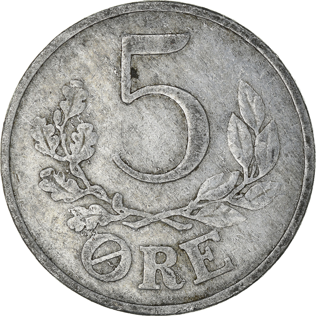 Moneda, Dinamarca, 5 Öre, 1941