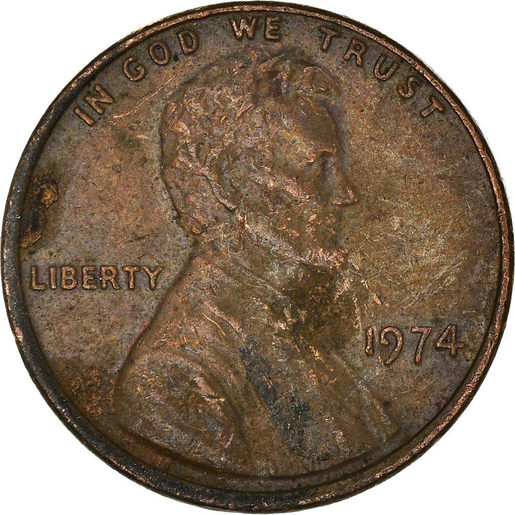 Moneda, Estados Unidos, Cent, 1974
