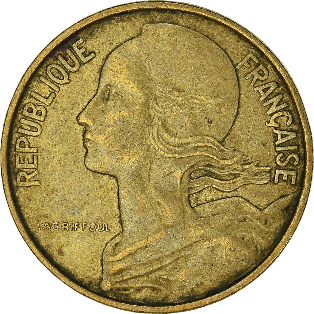 Moneda, Francia, 10 Centimes, 1969