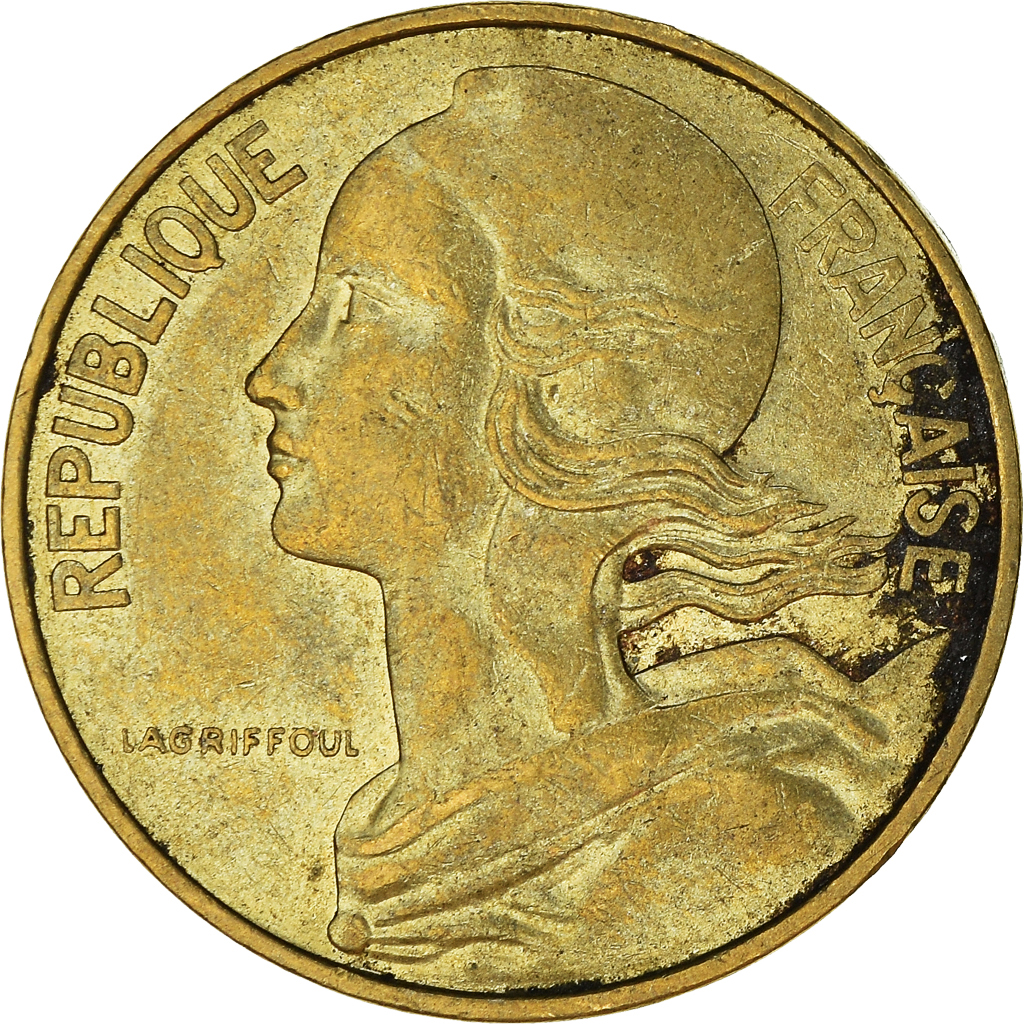 Moneda, Francia, 10 Centimes, 1983