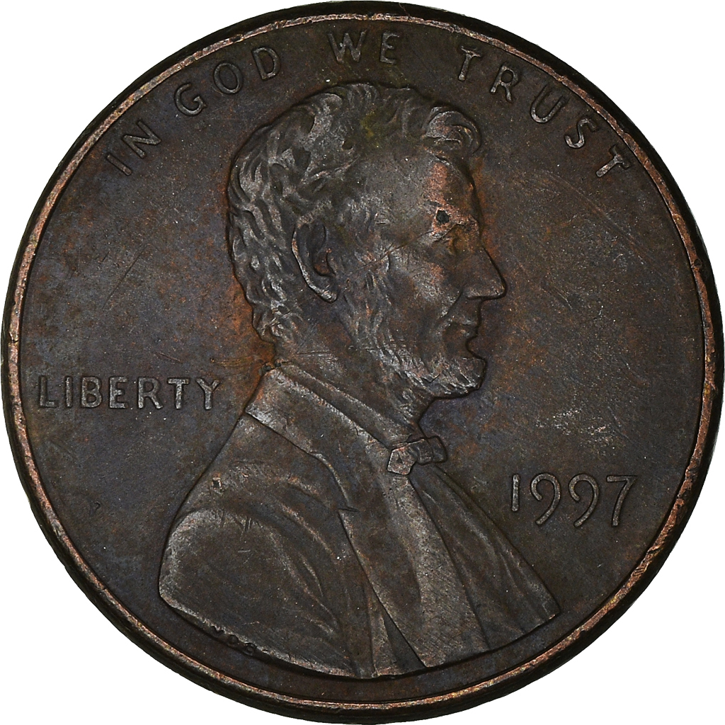 Moneda, Estados Unidos, Cent, 1997