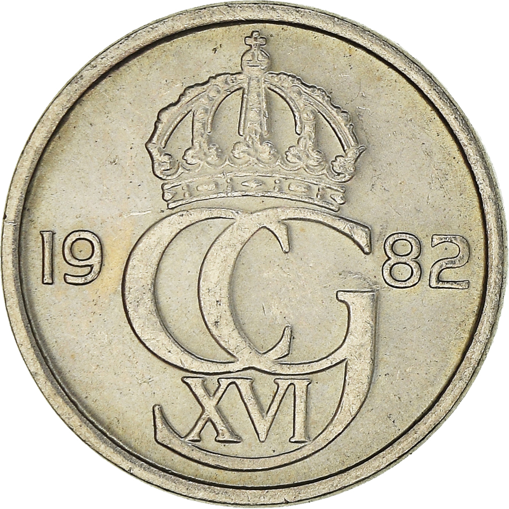 Moneda, Suecia, 10 Öre, 1982