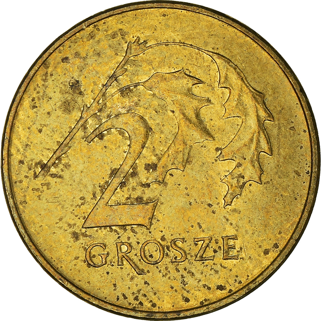 Moneda, Polonia, 2 Grosze, 2011