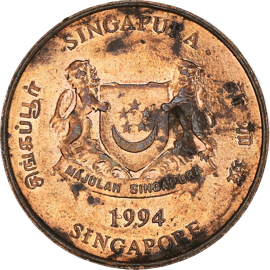 Moneda, Singapur, Cent, 1994