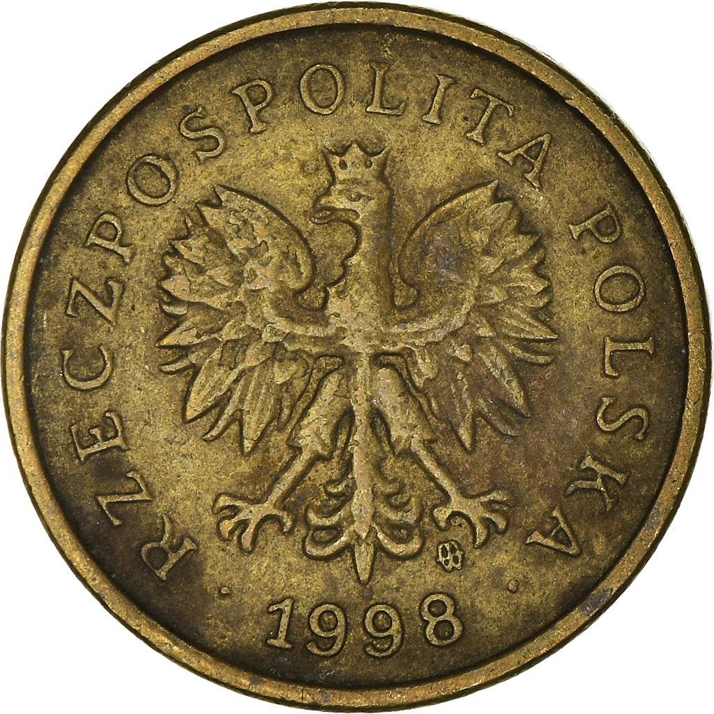 Moneda, Polonia, 2 Grosze, 1998