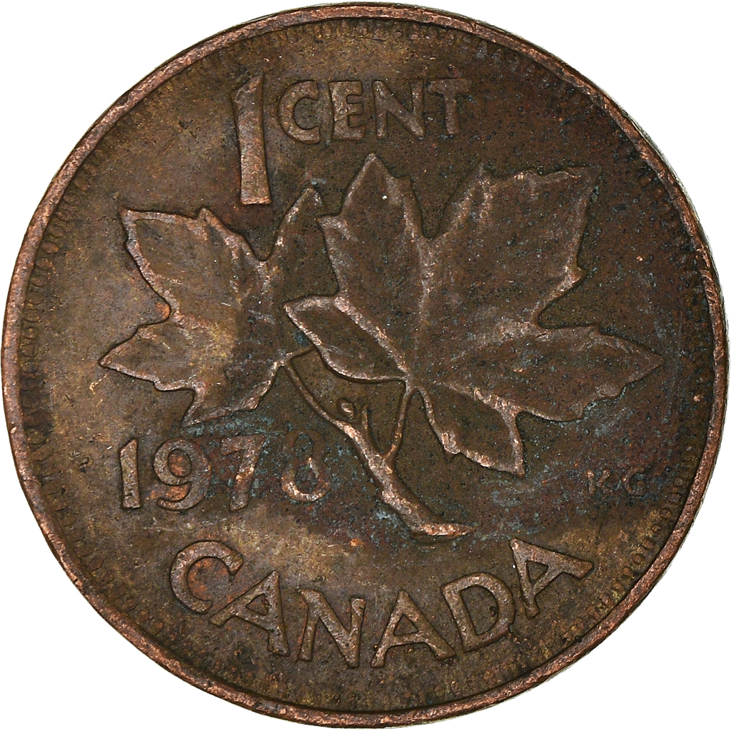 Moneda, Canadá, Cent, 1978