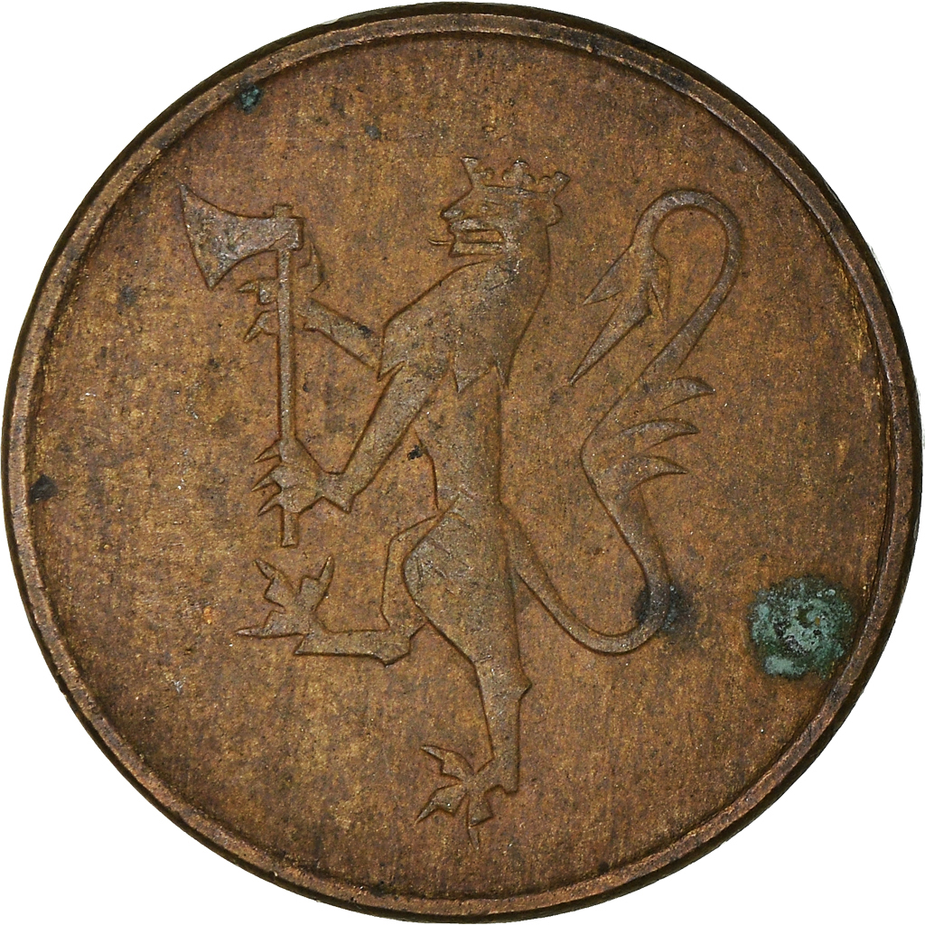 Moneda, Noruega, 5 Öre, 1977