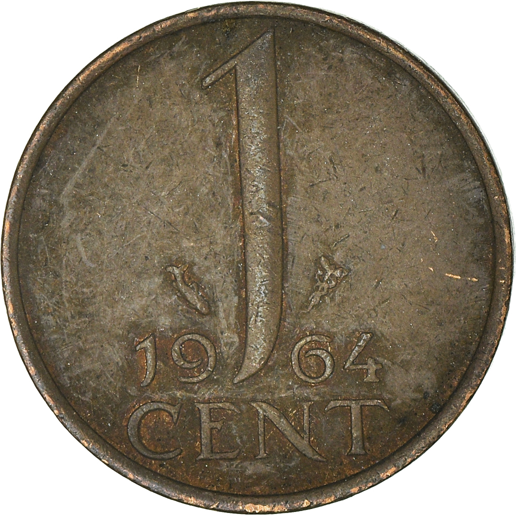 Moneda, Países Bajos, Cent, 1964