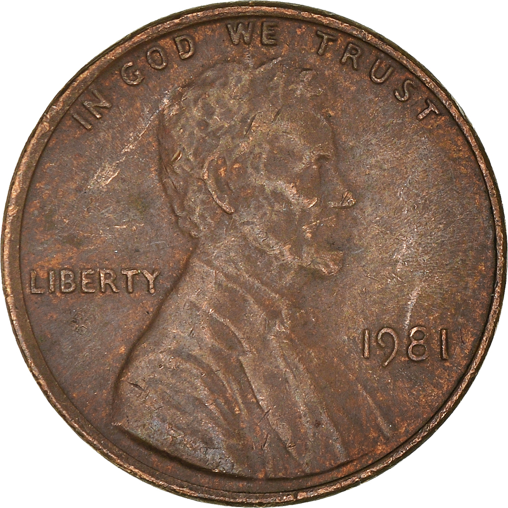 Moneda, Estados Unidos, Cent, 1981
