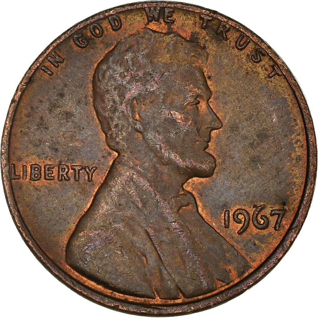Moneda, Estados Unidos, Cent, 1967