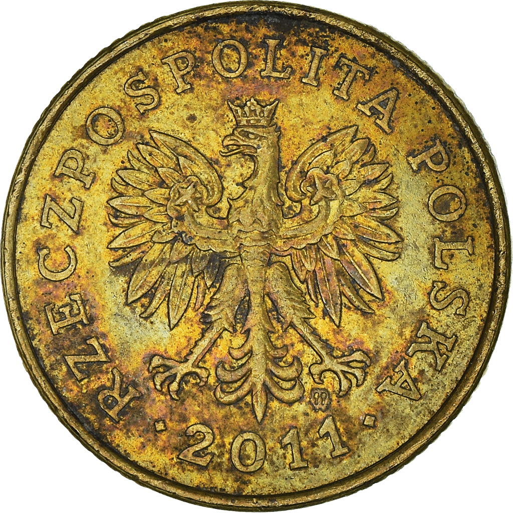 Moneda, Polonia, 5 Groszy, 2011
