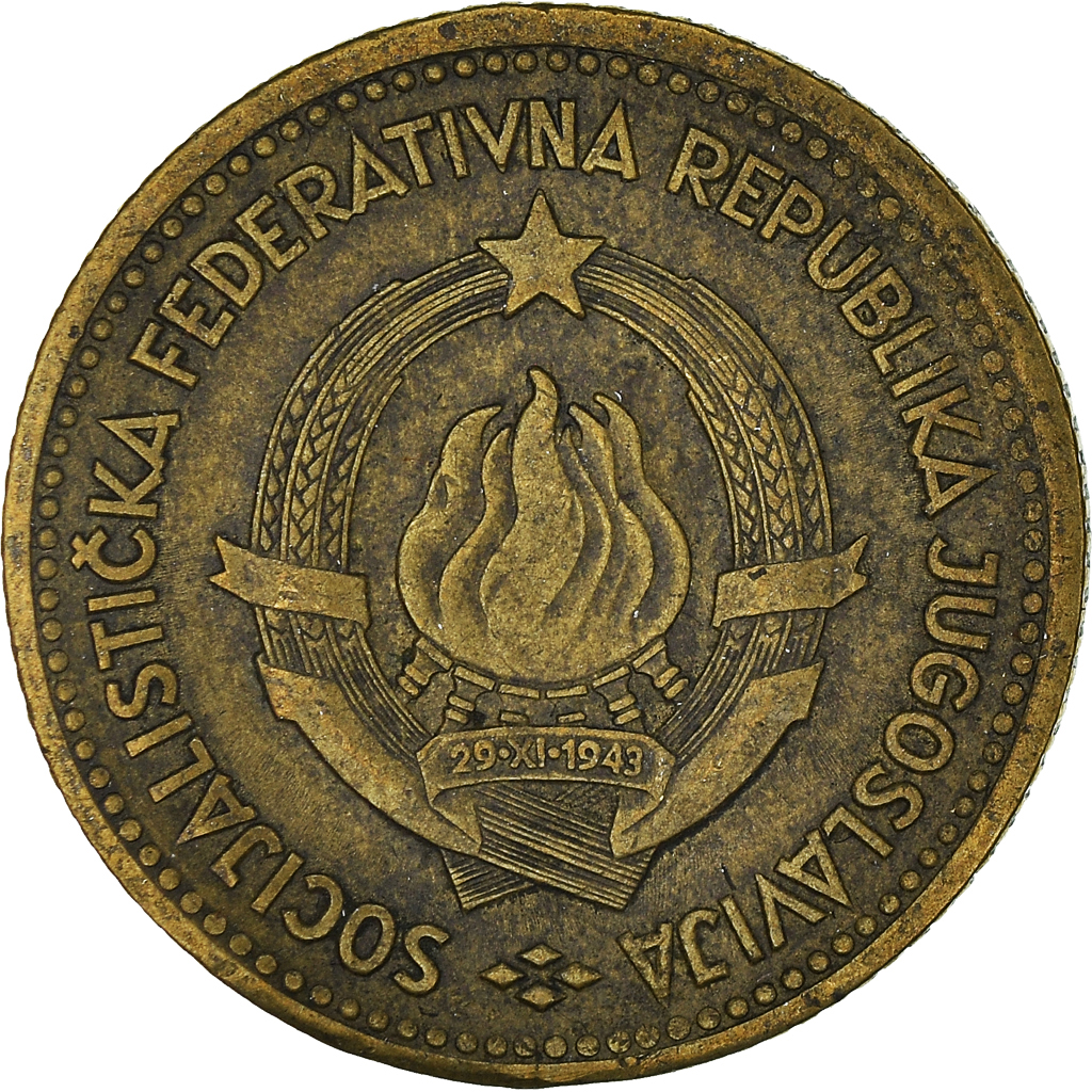 Moneda, Yugoslavia, 10 Dinara, 1963