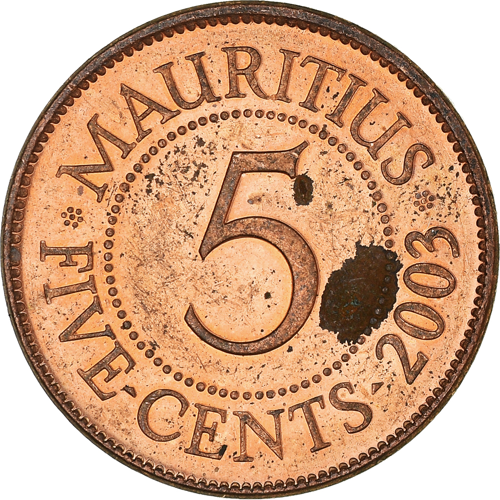 Moneda, Mauricio, 5 Cents, 2003