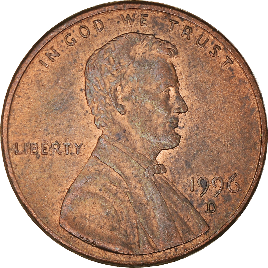 Moneda, Estados Unidos, Cent, 1996