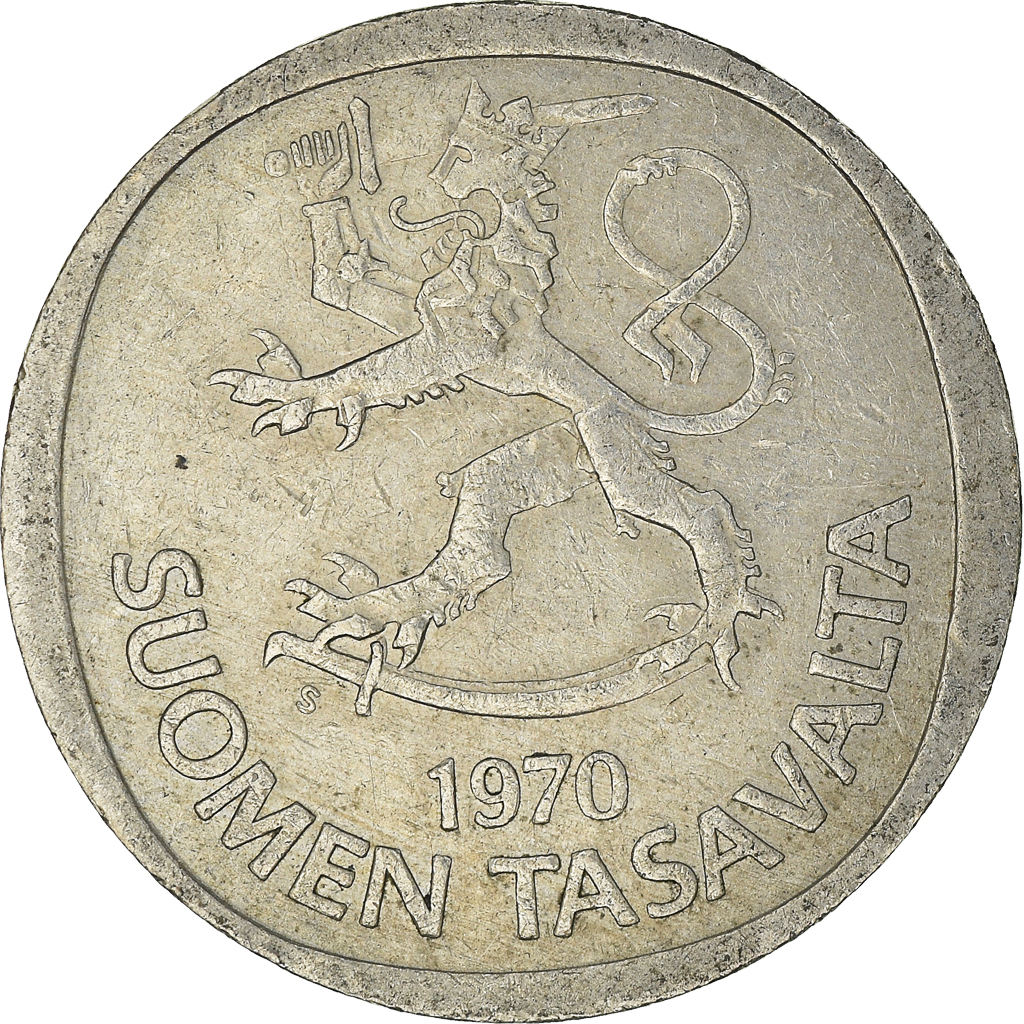 Moneda, Finlandia, Markka, 1970