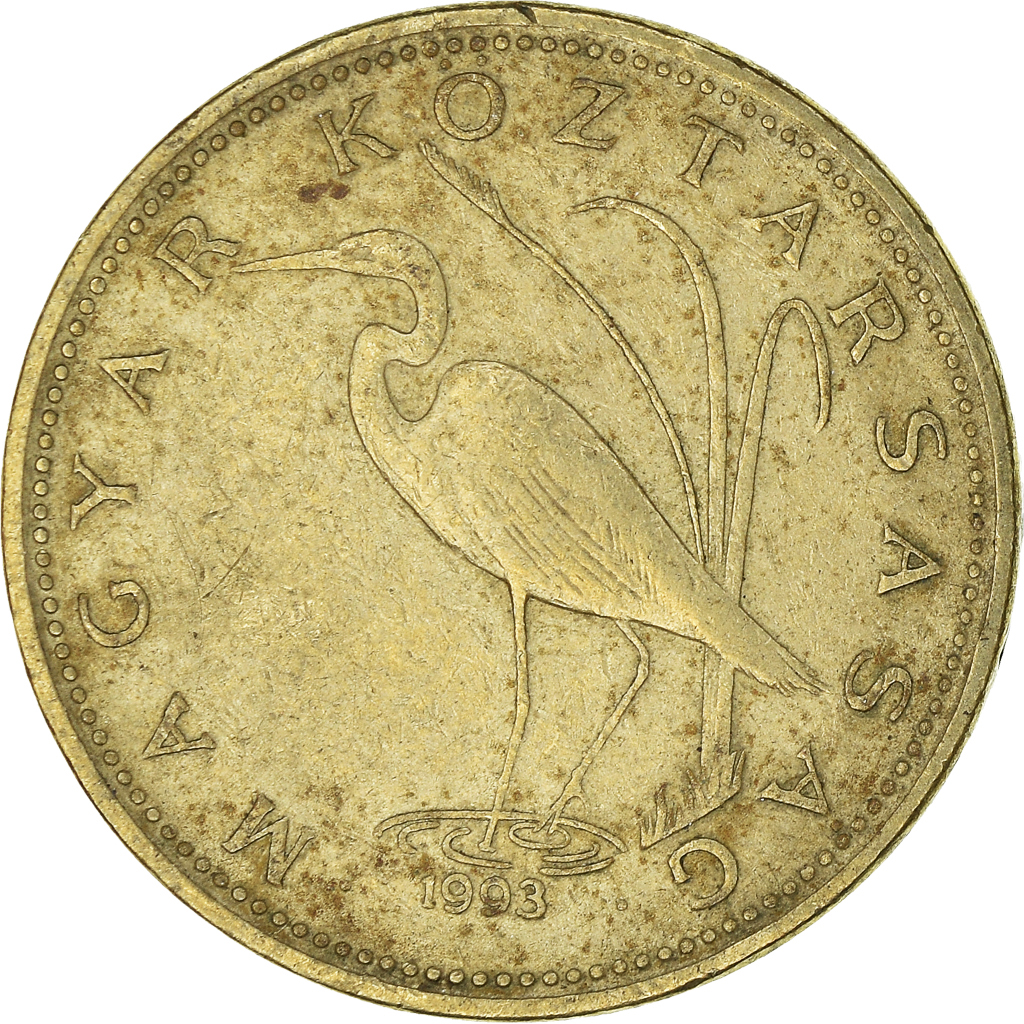Moneda, Hungría, 5 Forint, 1993