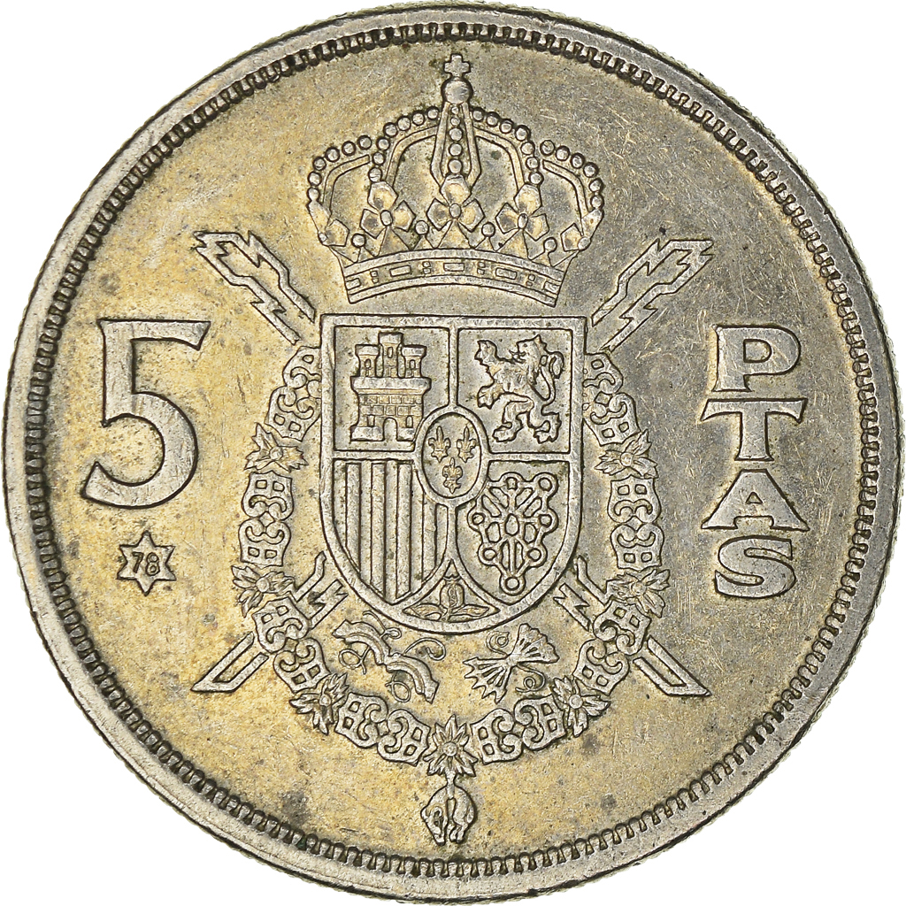 Moneda, España, 5 Pesetas