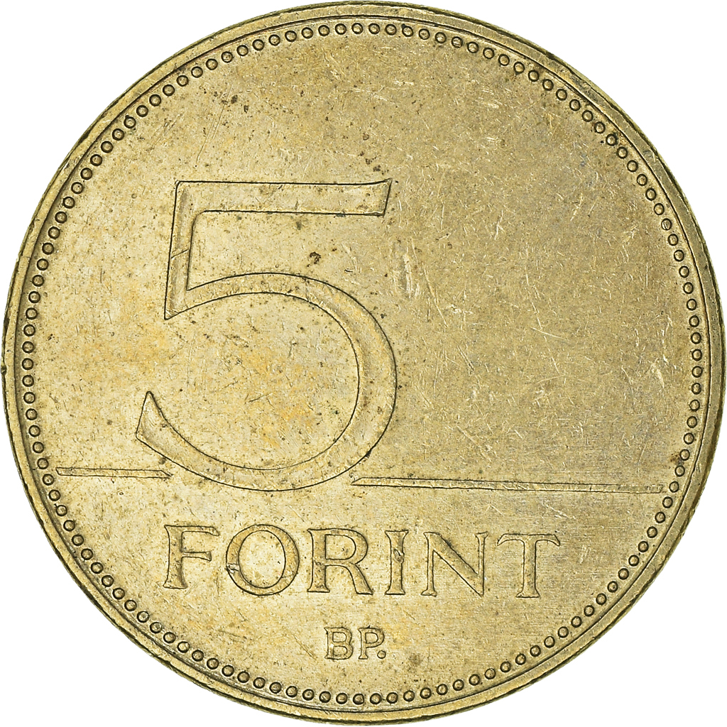 Moneda, Hungría, 5 Forint, 2007