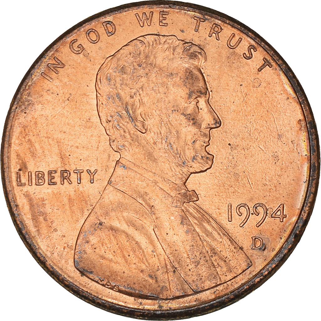 Moneda, Estados Unidos, Cent, 1994