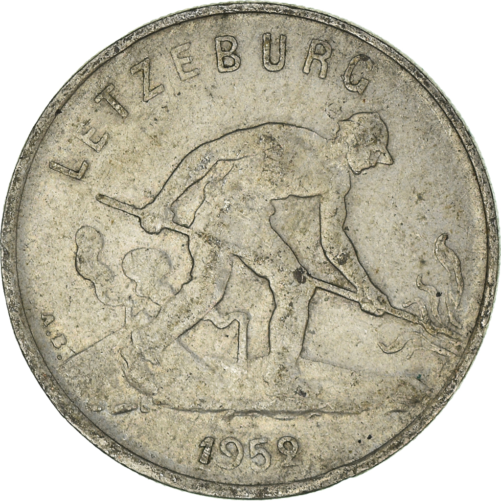 Moneda, Luxemburgo, Franc, 1952