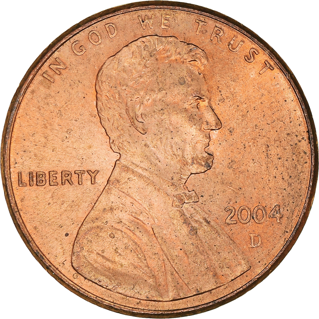 Moneda, Estados Unidos, Cent, 2004