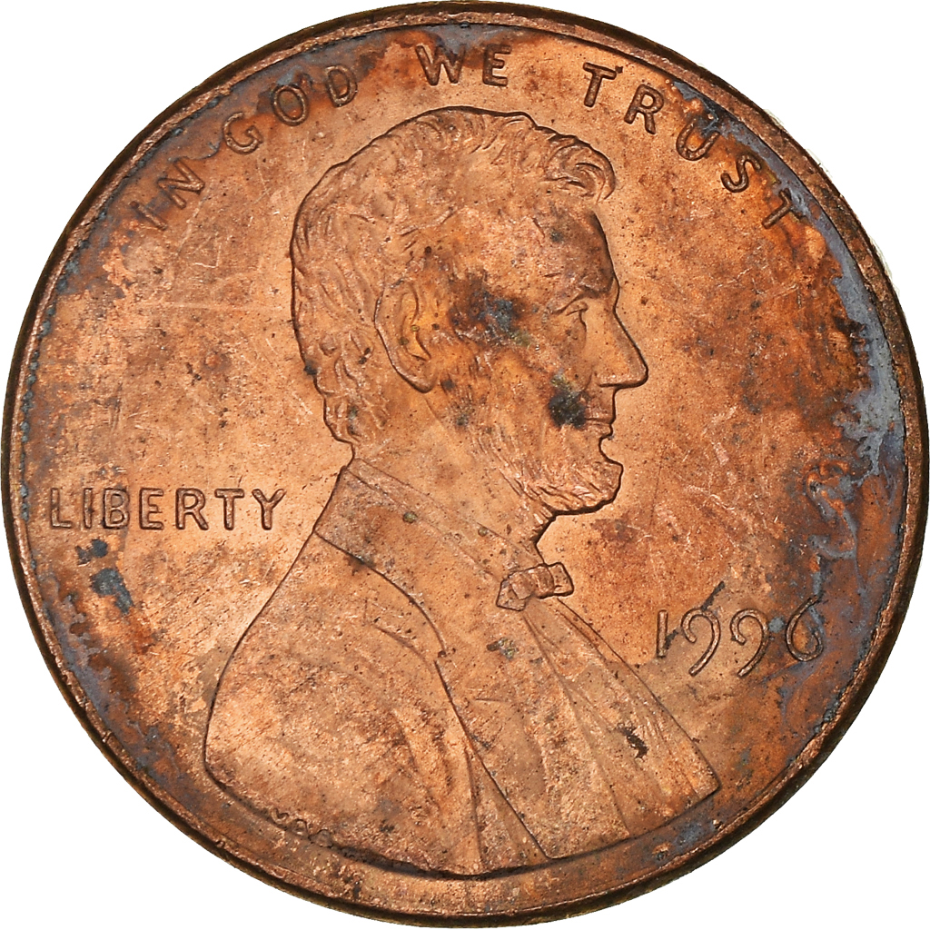 Moneda, Estados Unidos, Cent, 1996