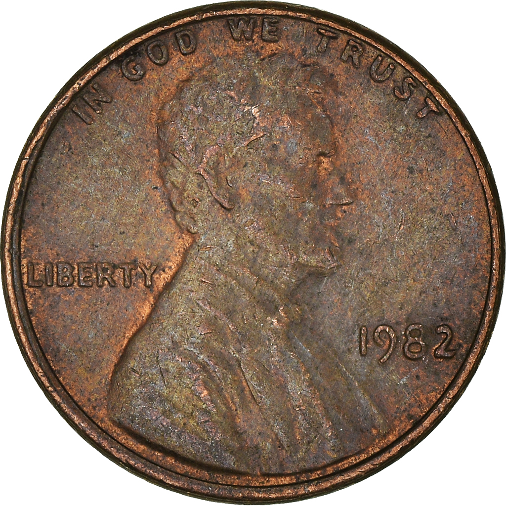 Moneda, Estados Unidos, Cent, 1982