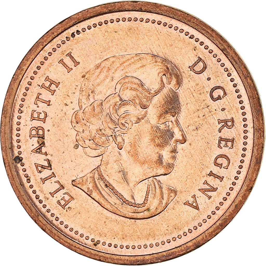 Moneda, Canadá, Cent, 2004
