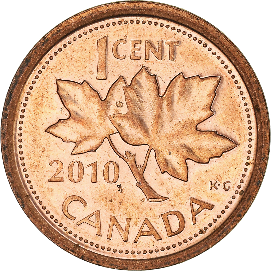 Moneda, Canadá, Cent, 2010