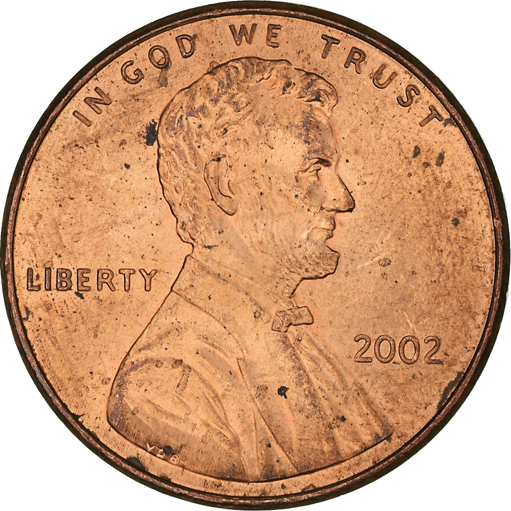 Moneda, Estados Unidos, Cent, 2002