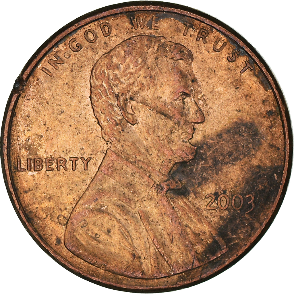 Moneda, Estados Unidos, Cent, 2003
