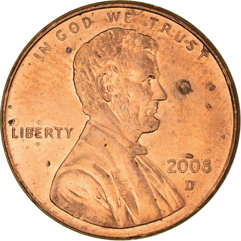 Moneda, Estados Unidos, Cent, 2008