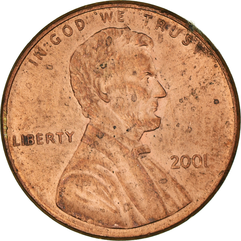 Moneda, Estados Unidos, Cent, 2001