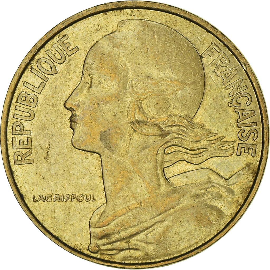 Moneda, Francia, 10 Centimes, 1987