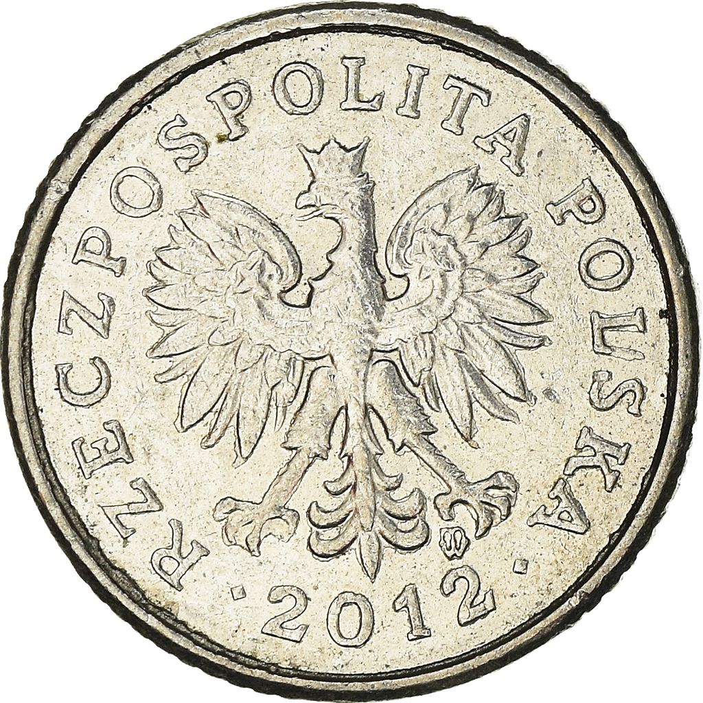 Moneda, Polonia, 10 Groszy, 2012