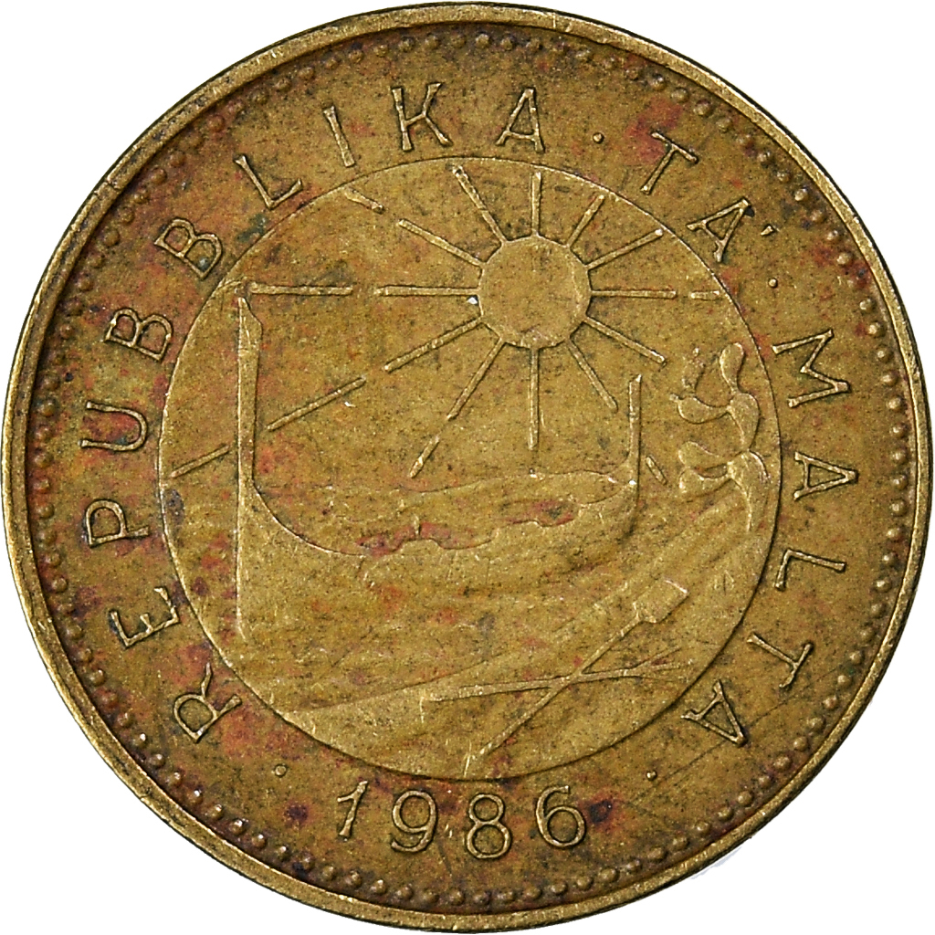 Moneda, Malta, Cent, 1986