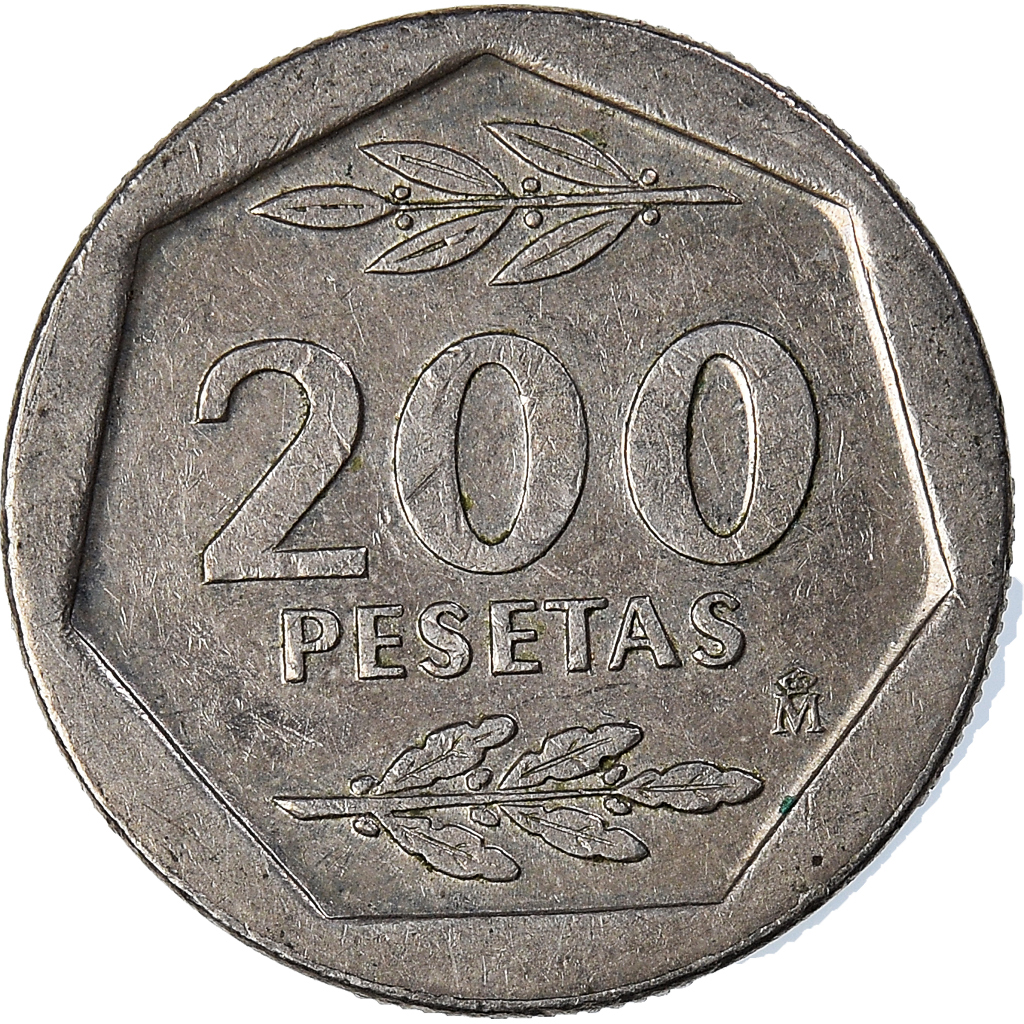 Moneda, España, 200 Pesetas, 1986