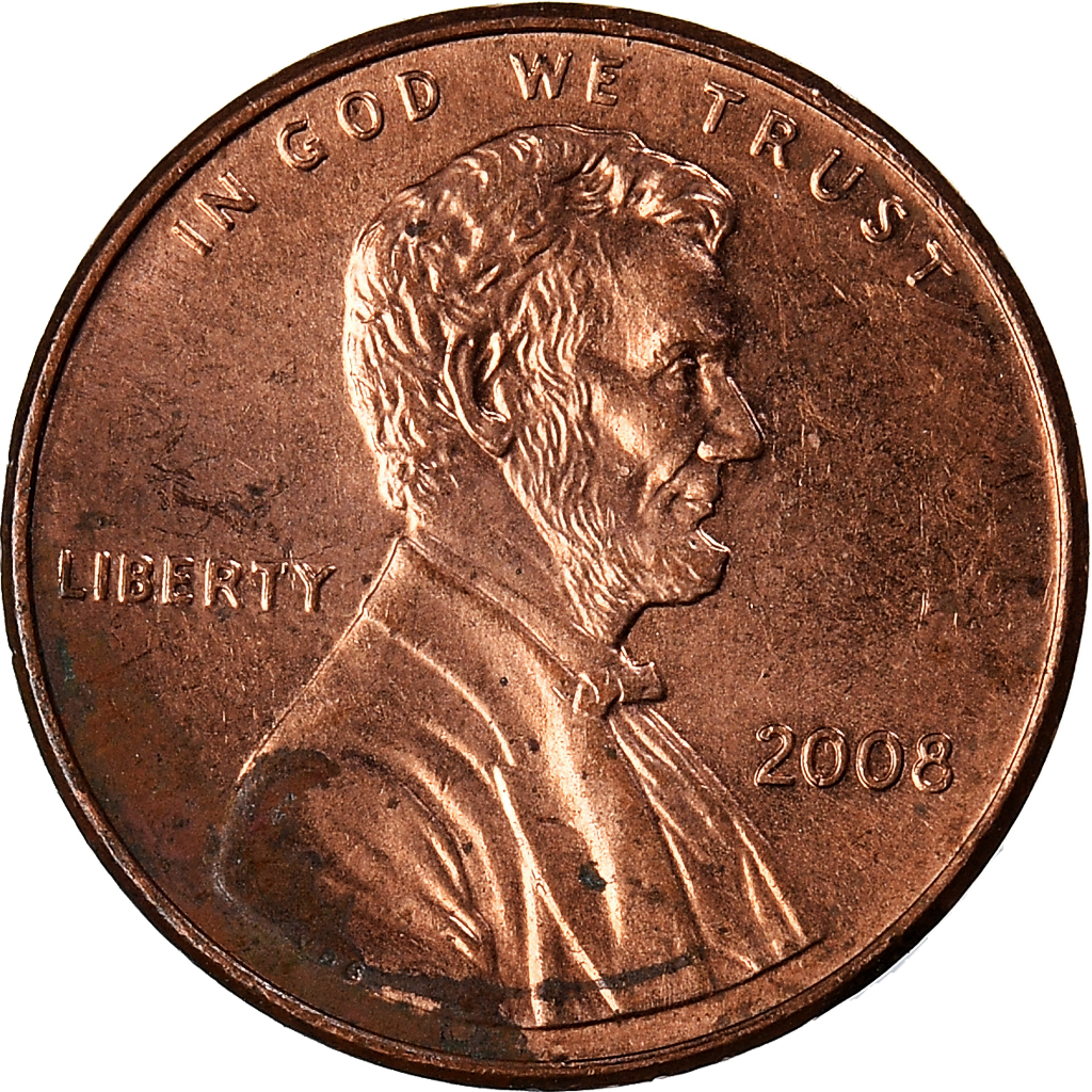 Moneda, Estados Unidos, Cent, 2008
