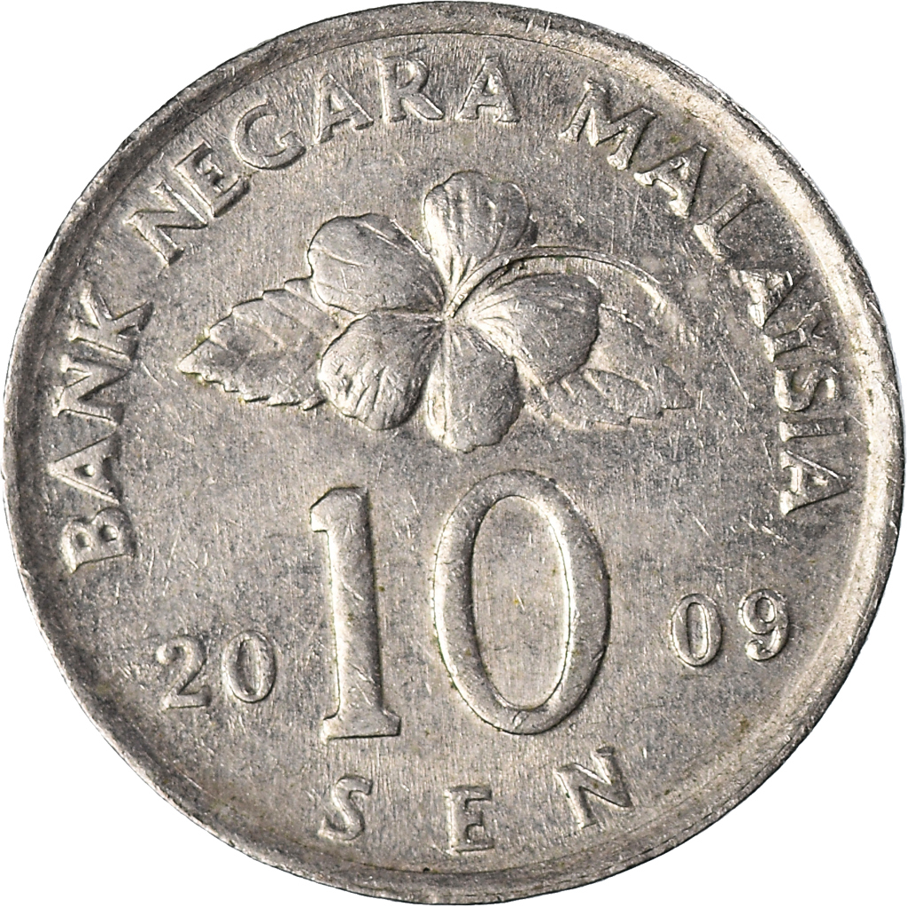 Moneda, Malasia, 10 Sen, 2009