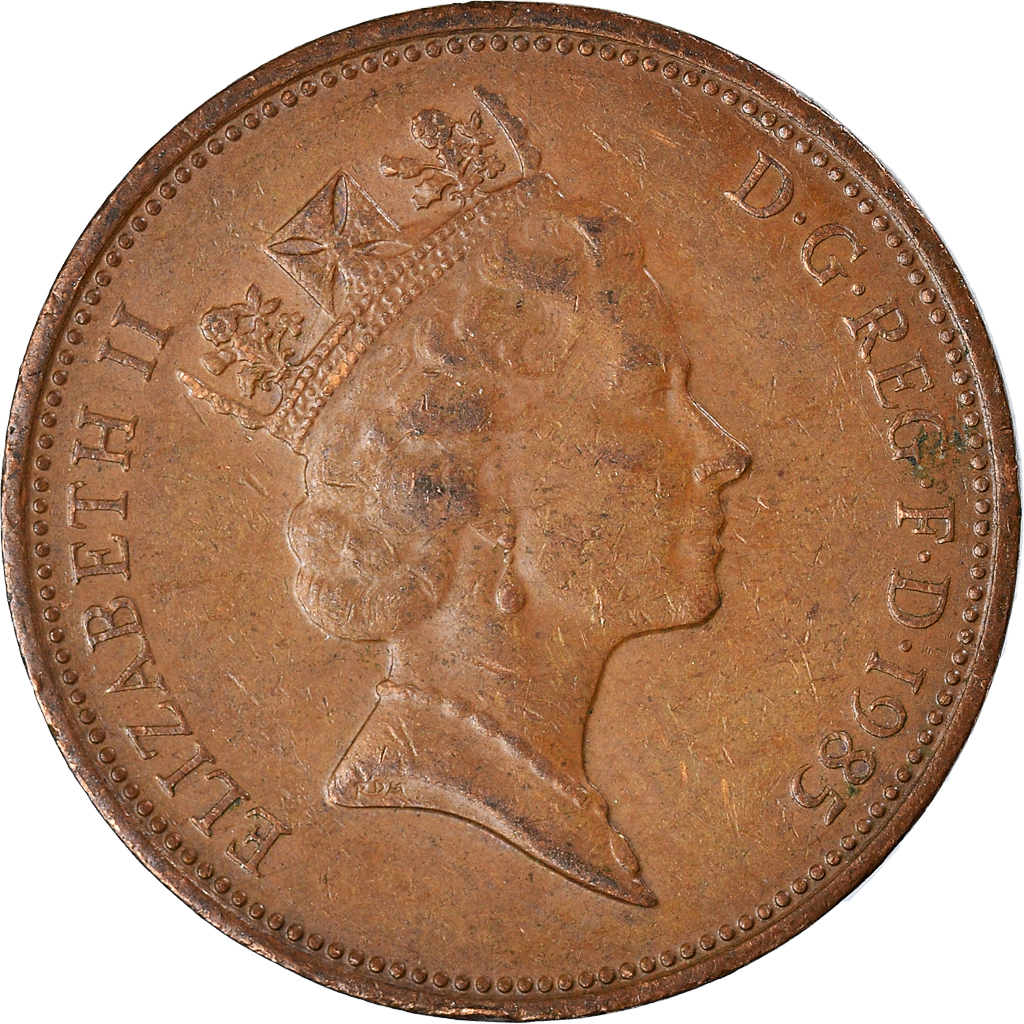 Moneda, Gran Bretaña, 2 Pence, 1985